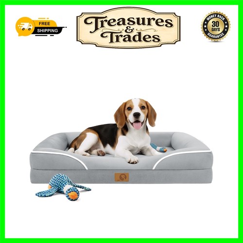 Grey orthopedic dog pad - grey,