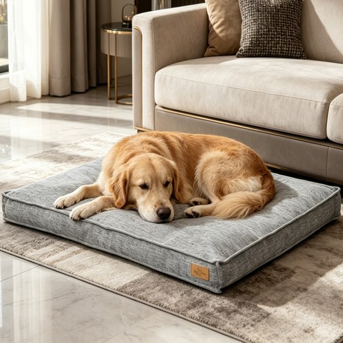 Large orthopedic dog bed - dog,